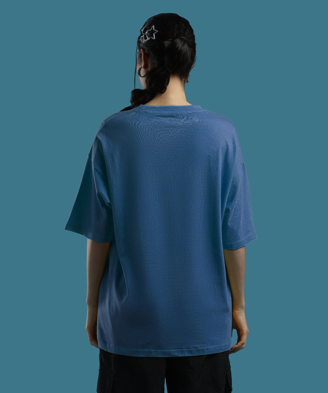 Womens Super Oversized Tshirt | Smoke Blue