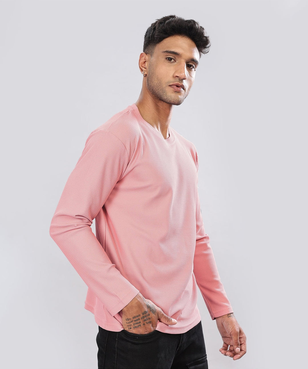 Men’s Regular Fit Polyblend Long Sleeve T-Shirt