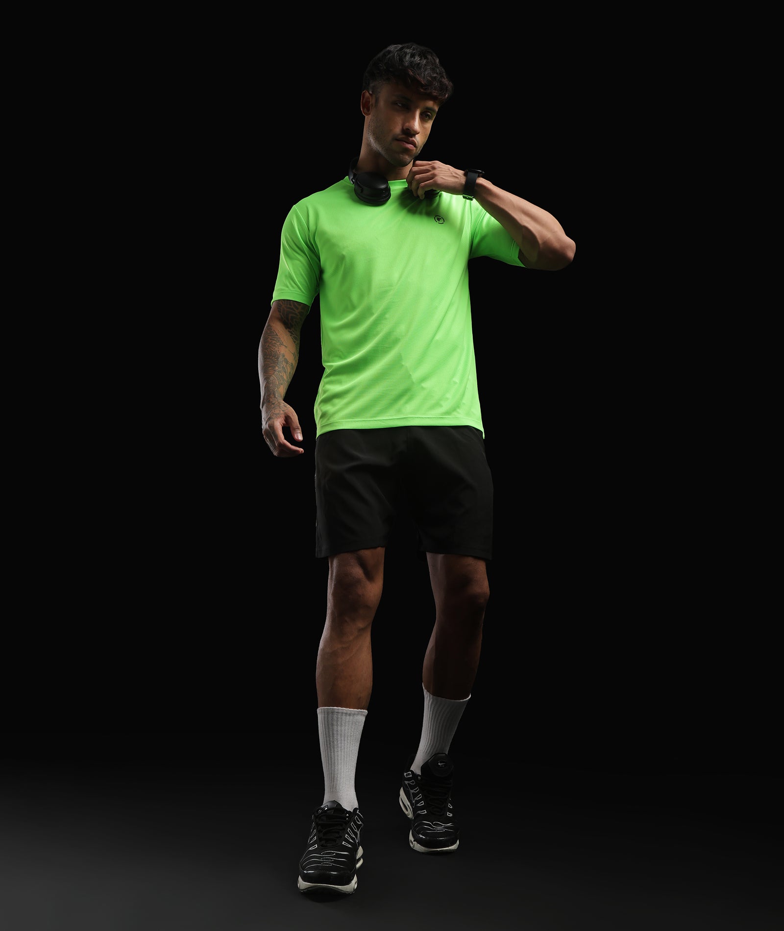 Mens Breathable Lightweight Sports T-Shirt | Green
