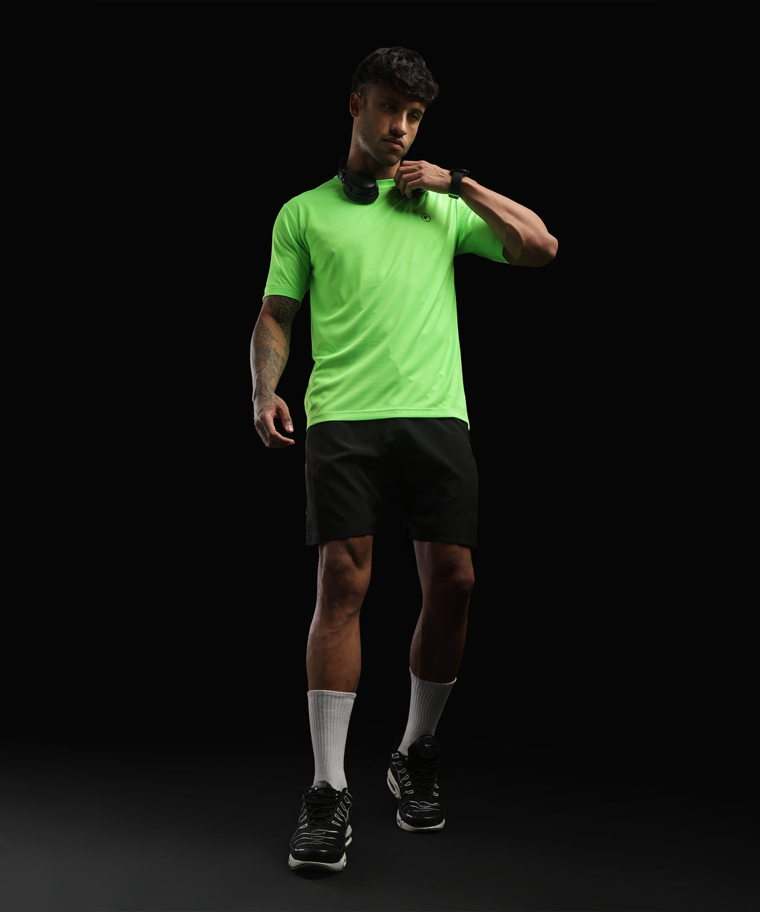 Mens Breathable Lightweight Sports T-Shirt | Green