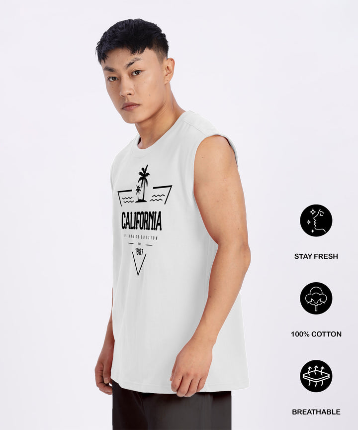 White Mens Relaxed Fit Tshirt