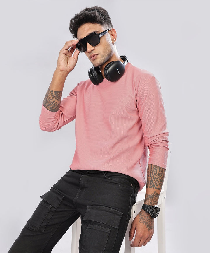 Men’s Regular Fit Polyblend Long Sleeve T-Shirt