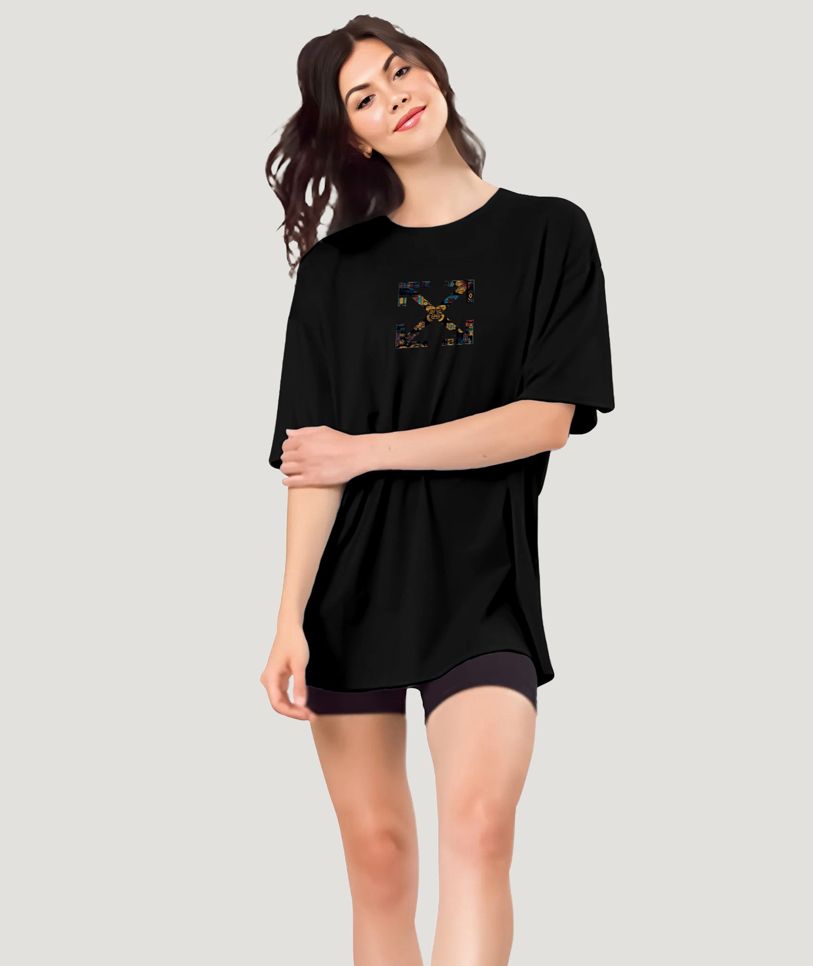 Black Womens Oversized Tshirt