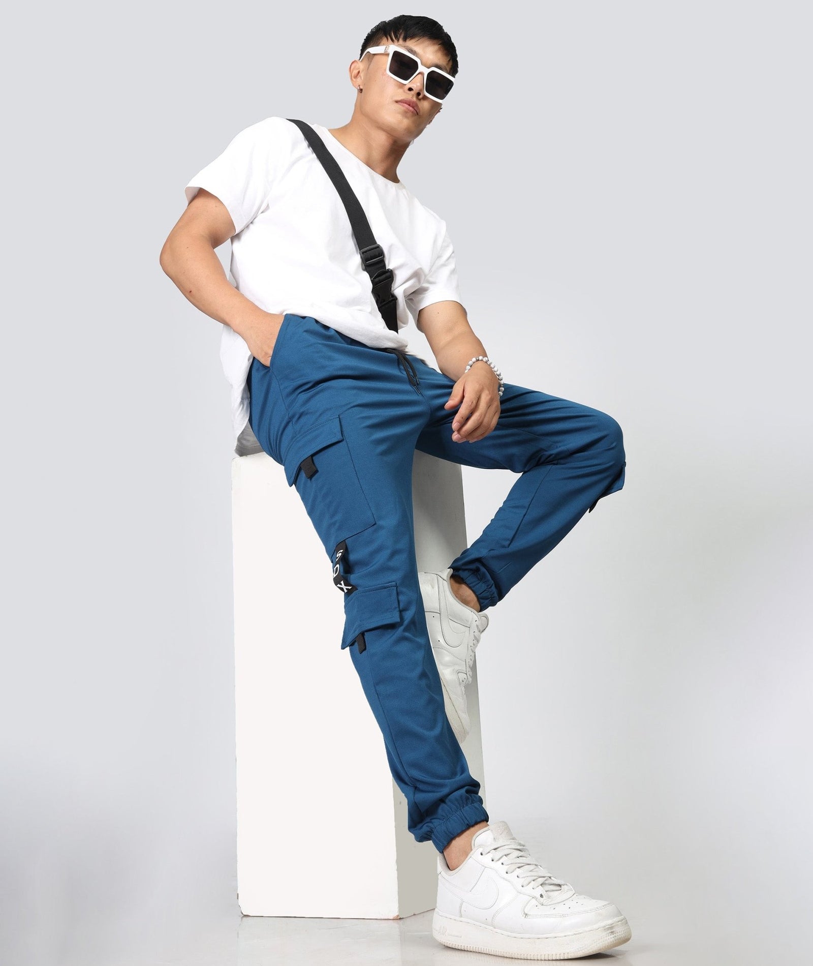 Mens Regular Fit Cargo Trackpants