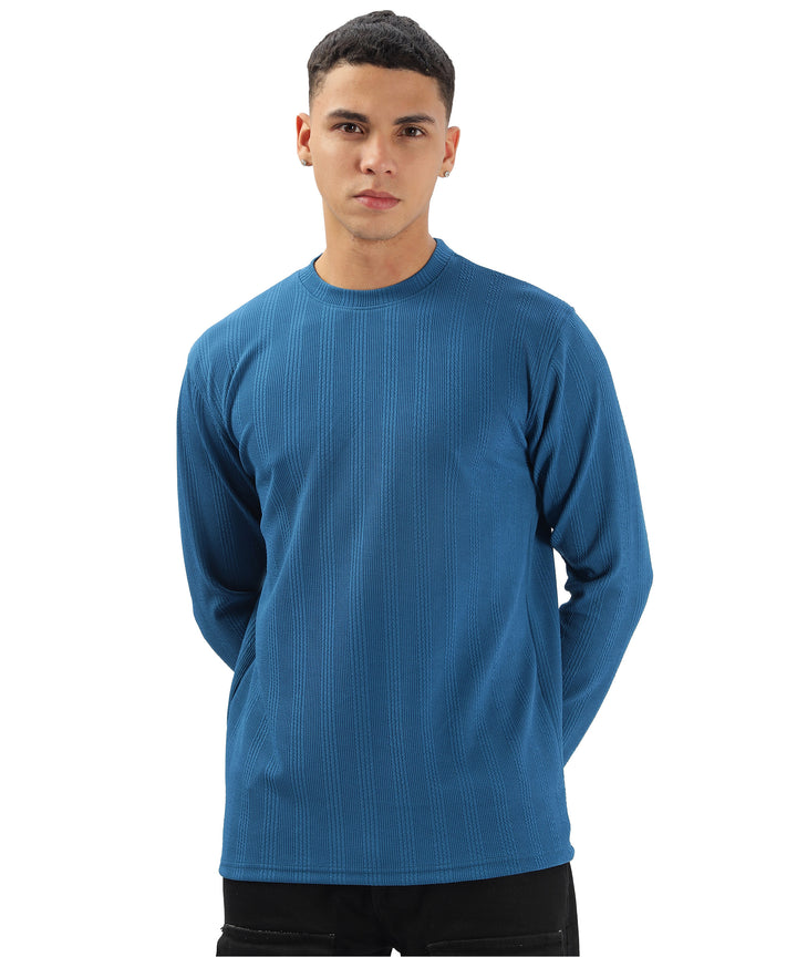Men's Solid Full Sleeve Regular Fit T-Shirt