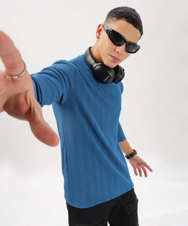 Men's Solid Full Sleeve Regular Fit T-Shirt