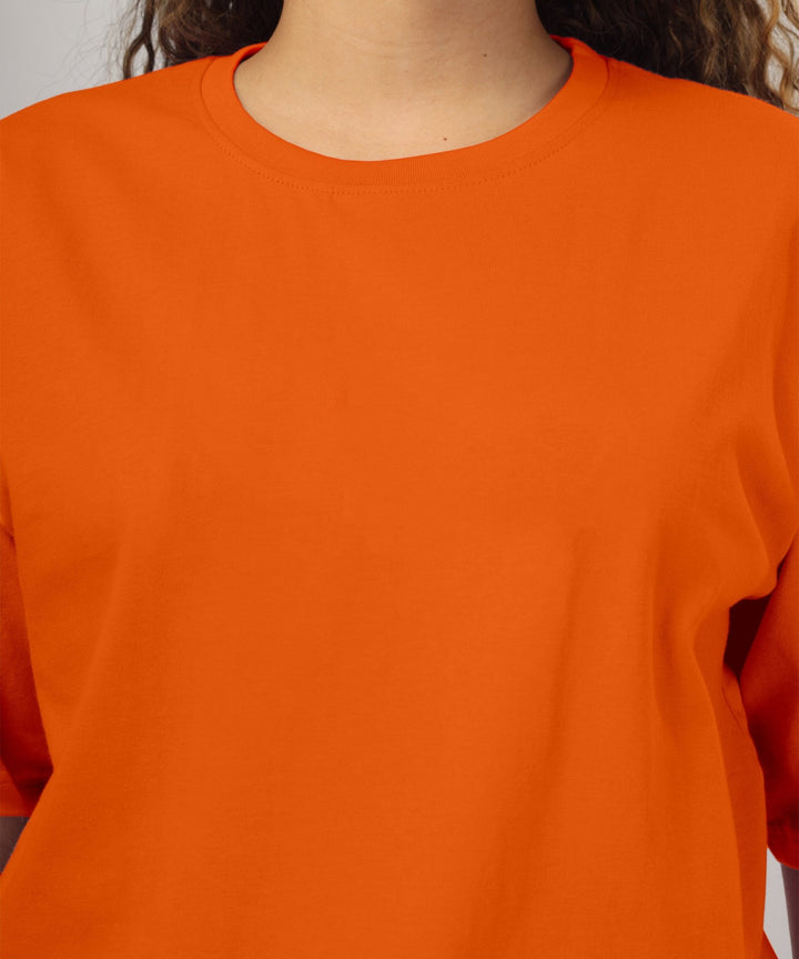 Womens Oversized Light Orange Tshirt