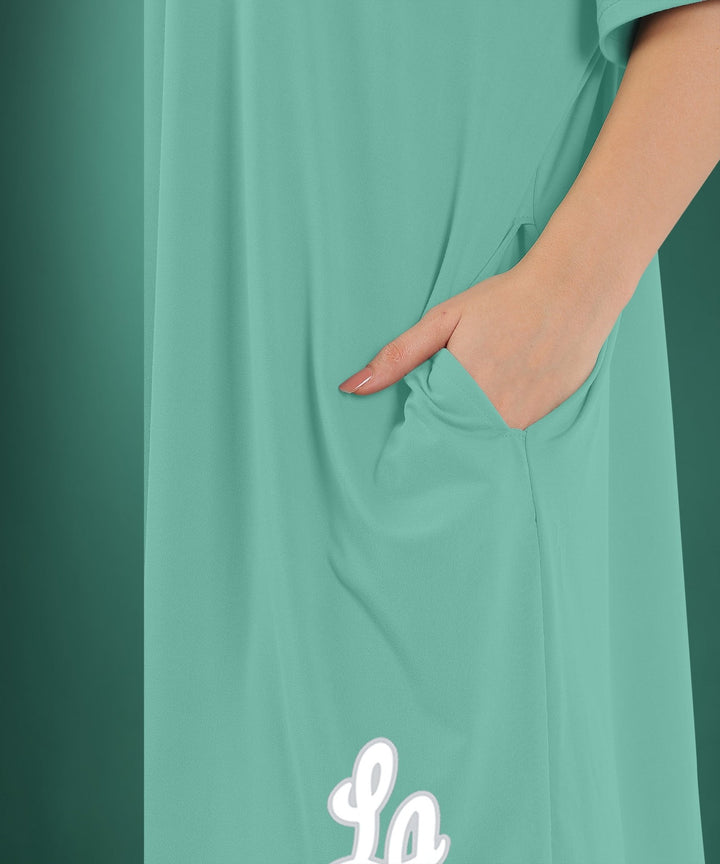 Womens Oversized Drop Shoulder T-Shirt with Side Pockets