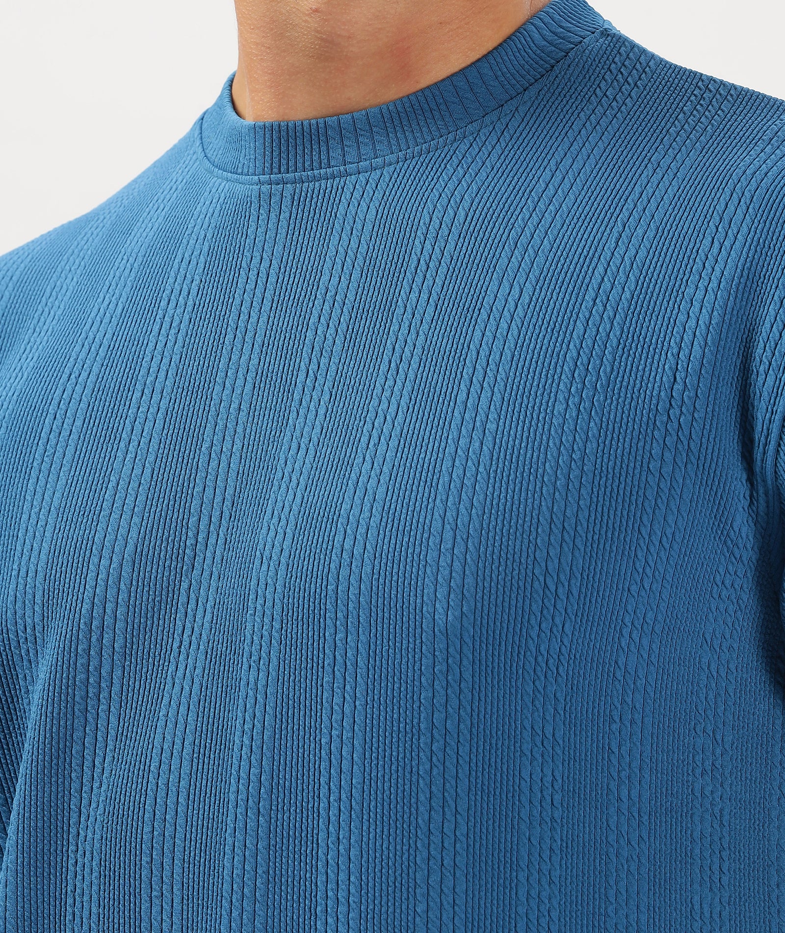 Men's Solid Full Sleeve Regular Fit T-Shirt