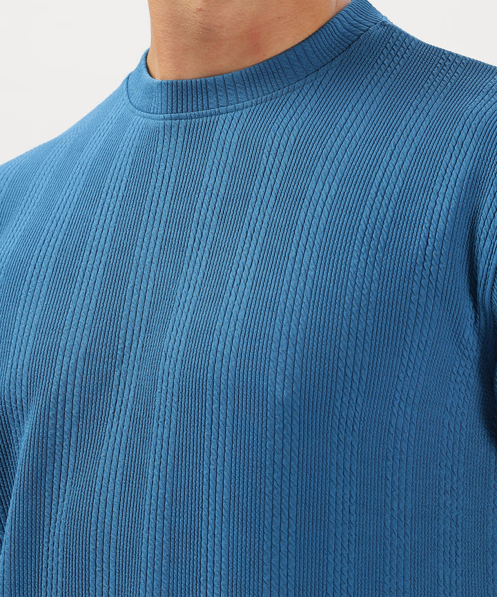 Men's Solid Full Sleeve Regular Fit T-Shirt