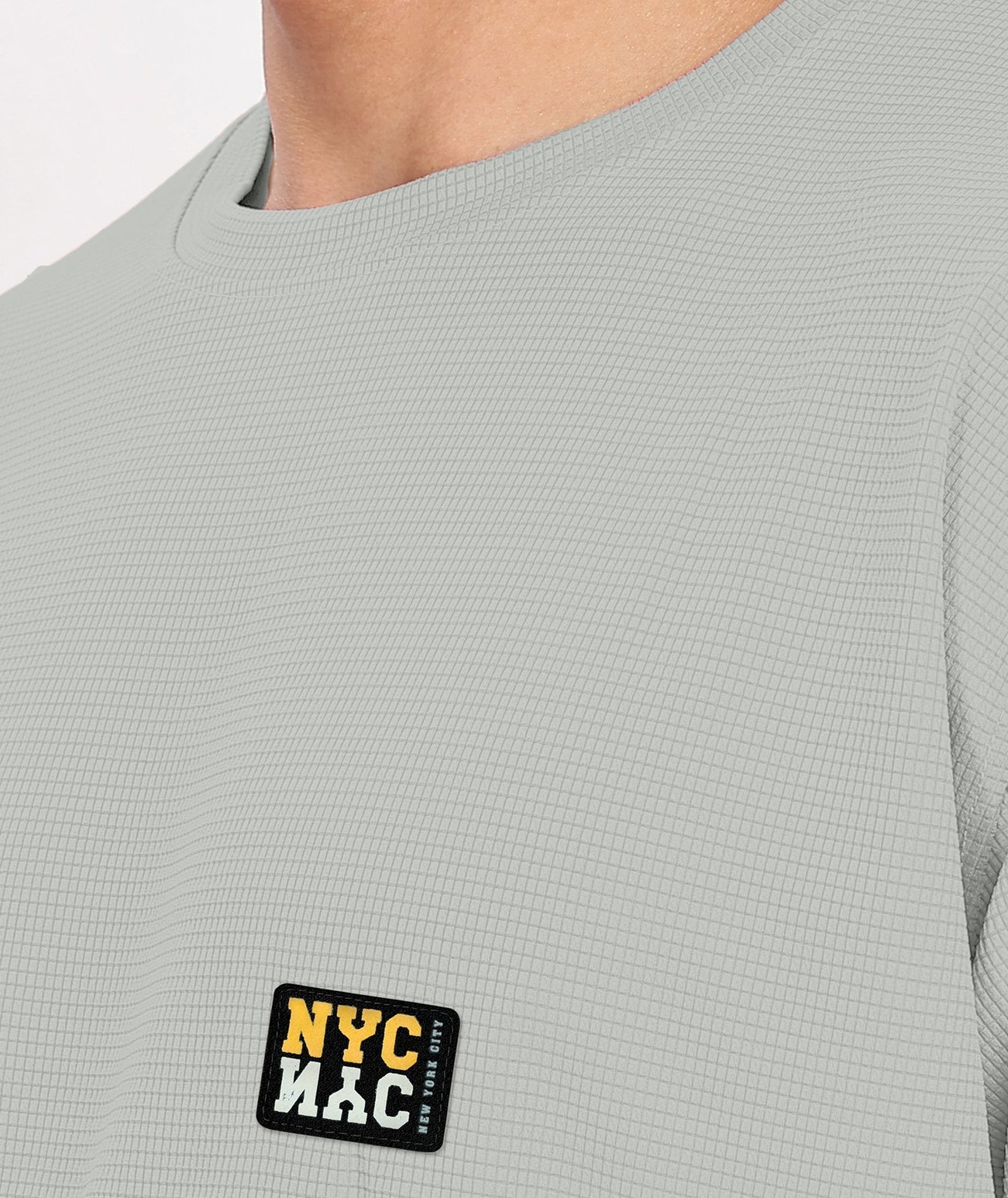 Men's Tshirt & Shorts Set - Light Grey