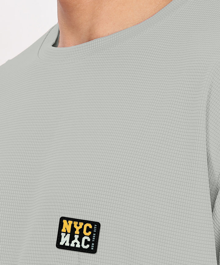 Men's Tshirt & Shorts Set - Light Grey