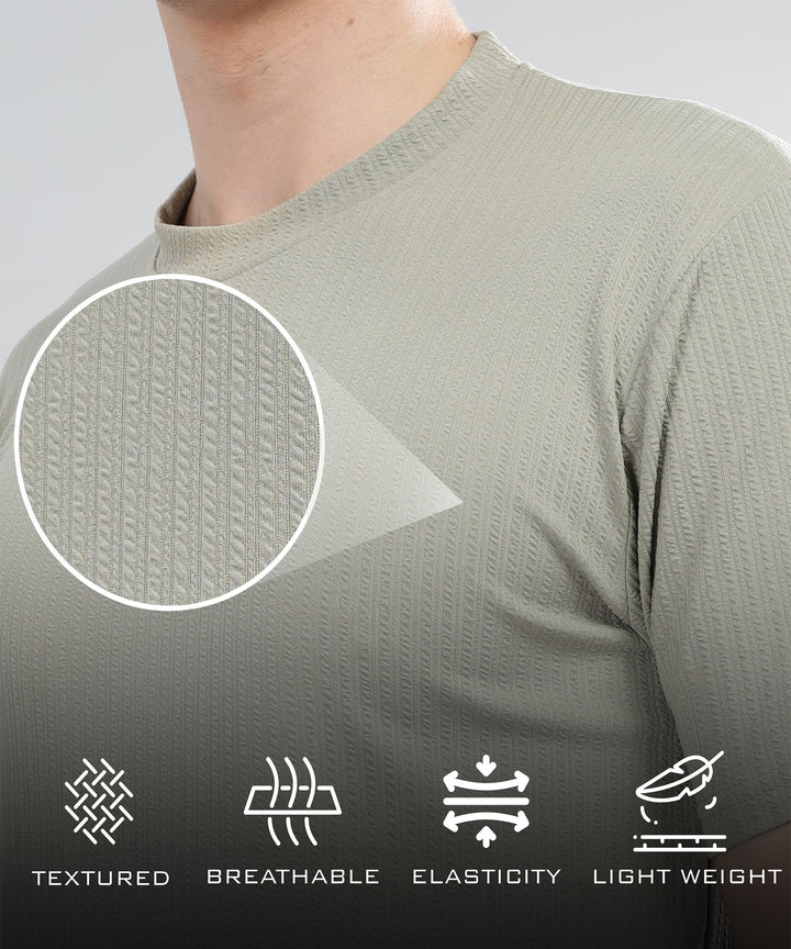 Men's Poly cotton Half Sleeve Solid T-Shirt