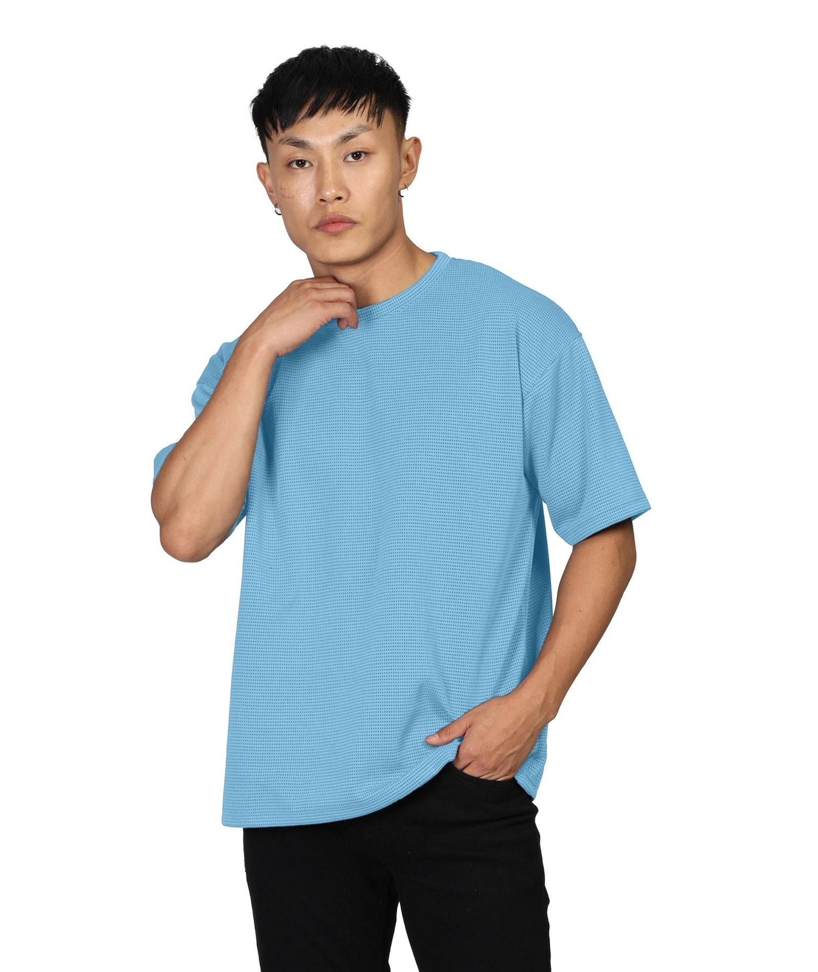 Men's Oversized Light Blue T-Shirt