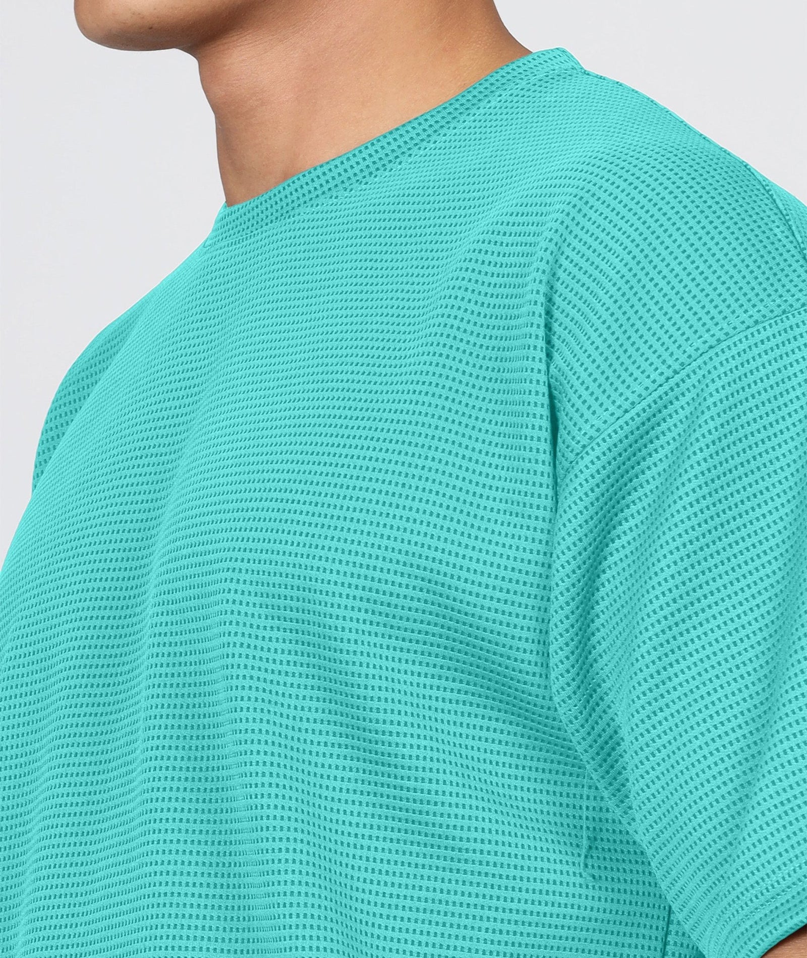 Men's Oversized Dotted Drop Shoulder T-Shirt