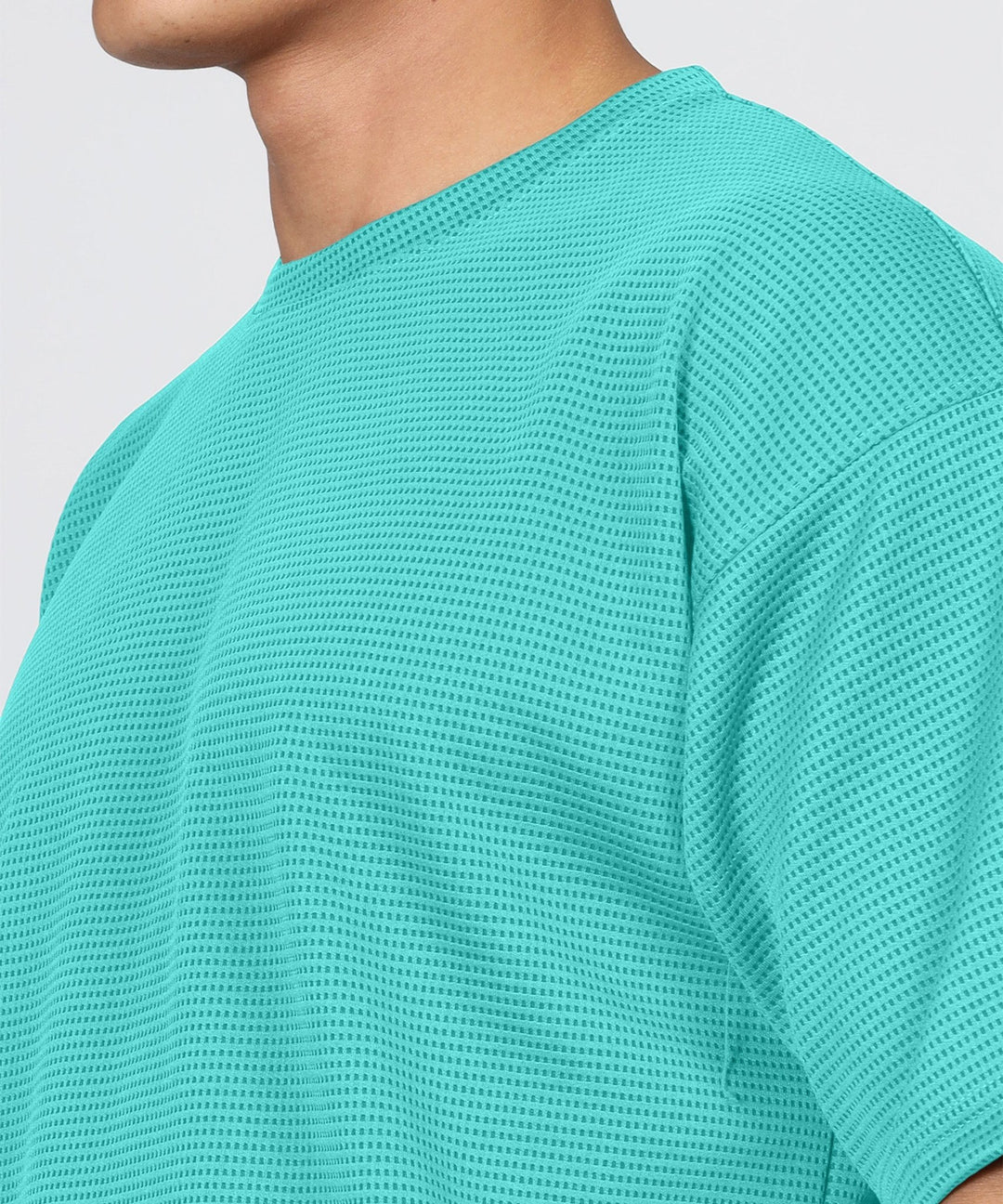 Men's Oversized Dotted Drop Shoulder T-Shirt