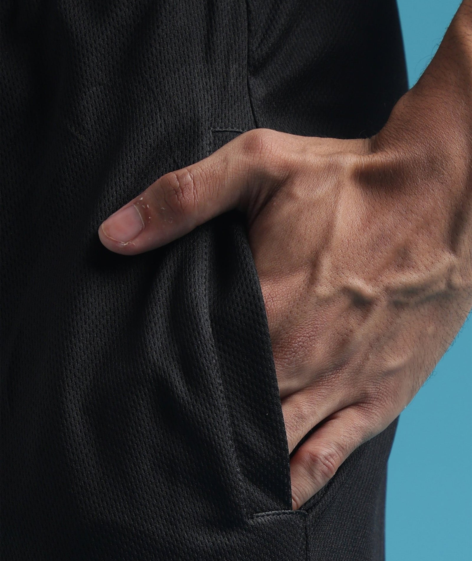 Mens Athletic Lightweight Shorts with Pockets | Black