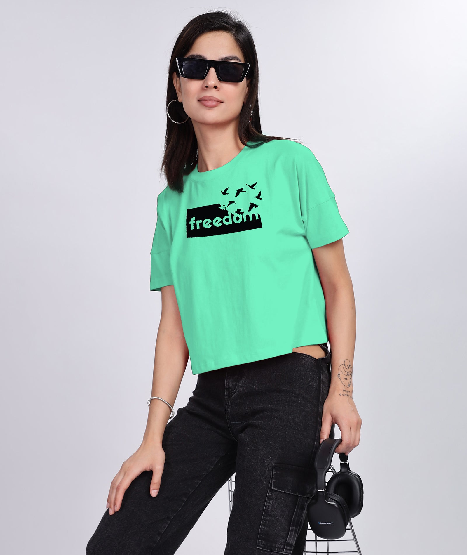 Womens Printed Half Sleeve T-shirt