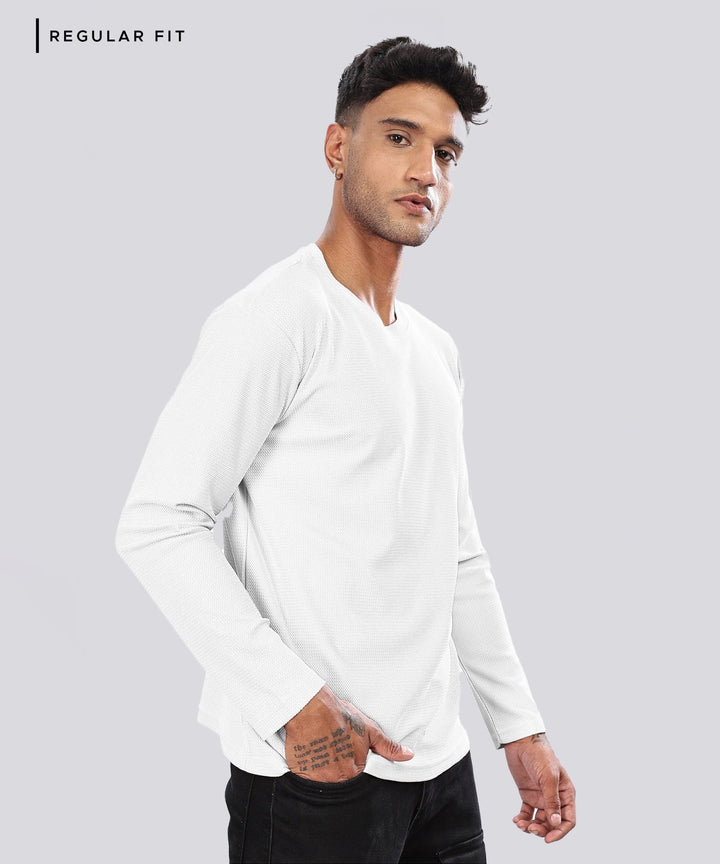 Men’s Regular Fit Polyblend Long Sleeve T-Shirt