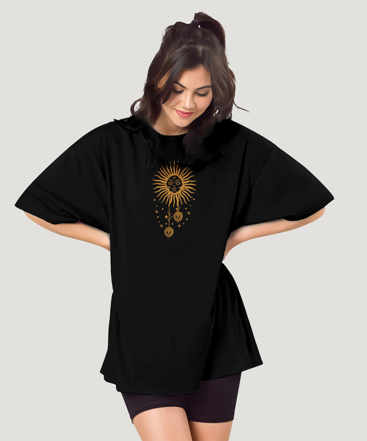 Black Womens Oversized Tshirt