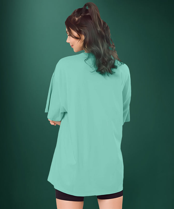 Teal Womens Oversized Tshirt