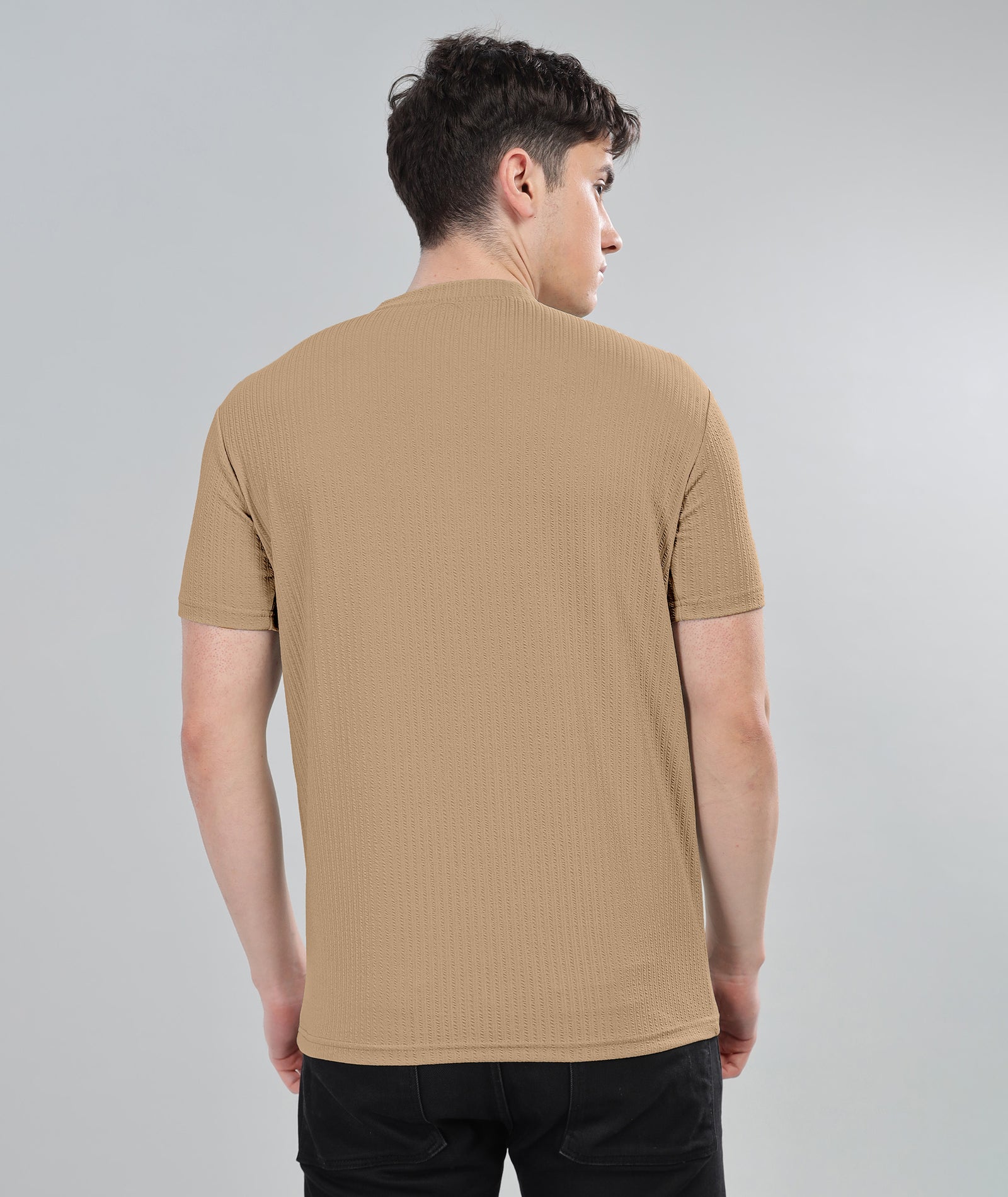 Men's Poly cotton Half Sleeve Solid T-Shirt