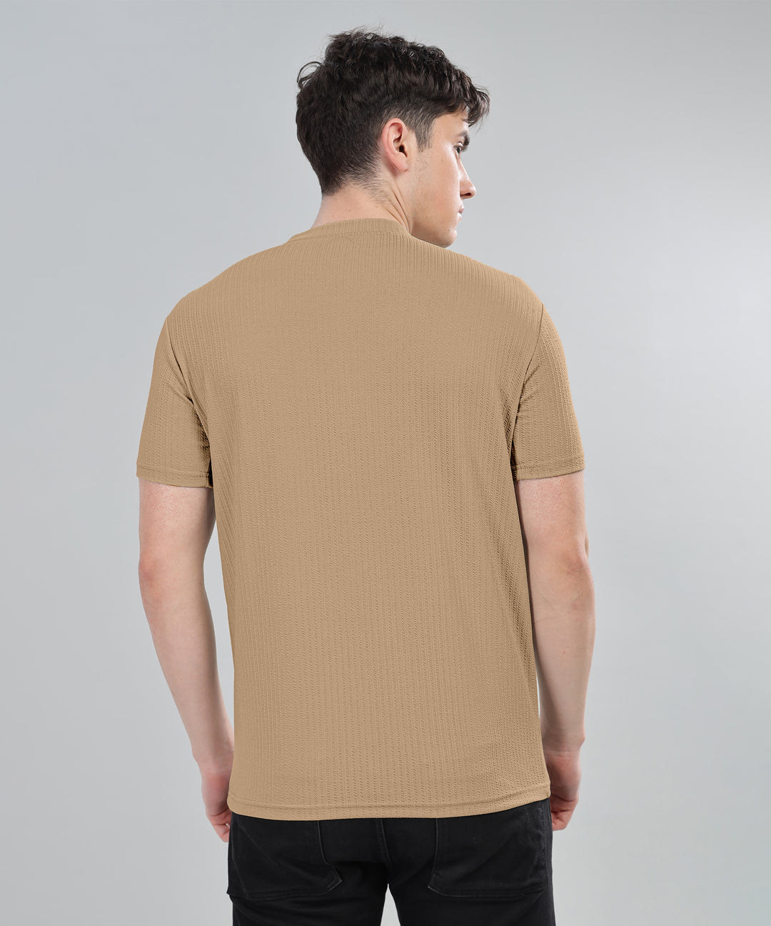 Men's Poly cotton Half Sleeve Solid T-Shirt