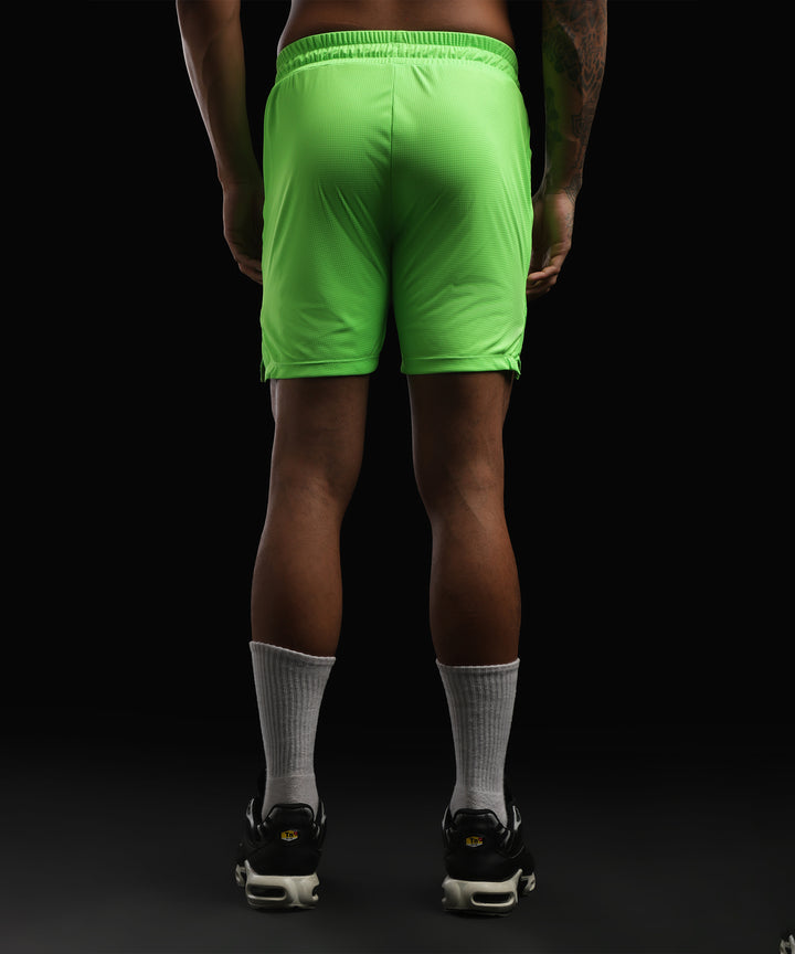 Mens Athletic Sportswear Shorts with Pockets | Neon Green