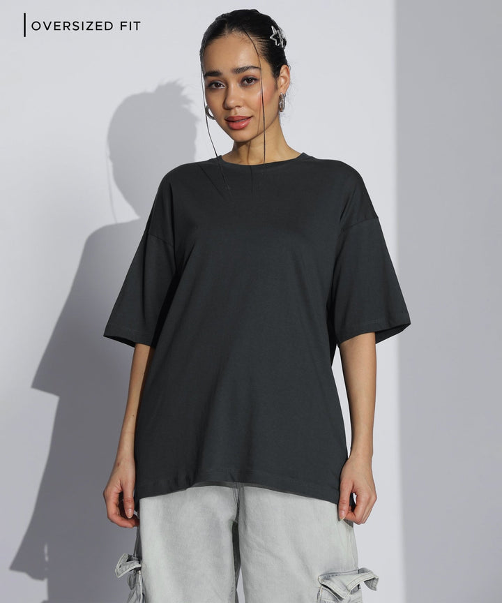 Womens Super Oversized Tshirt | Black