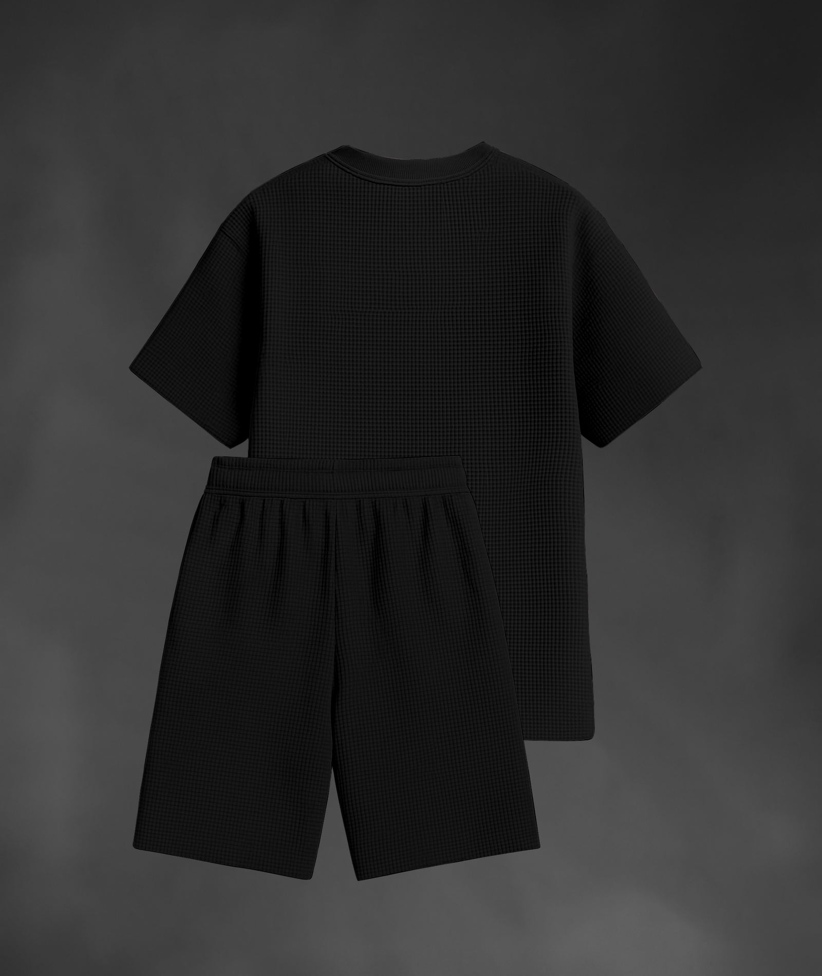 Men's Tshirt & Shorts Set - Black