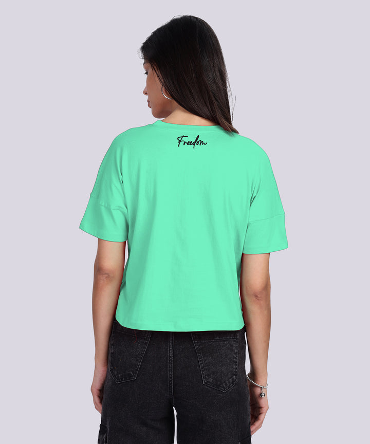 Womens Printed Half Sleeve T-shirt