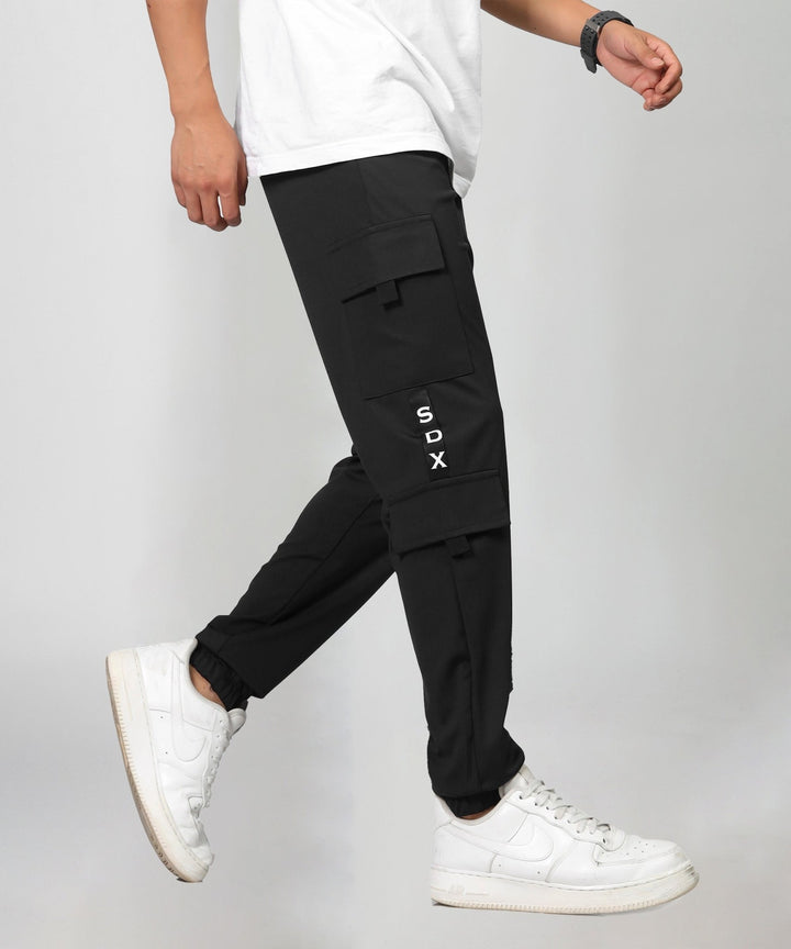 Mens Regular Fit Cargo Trackpants