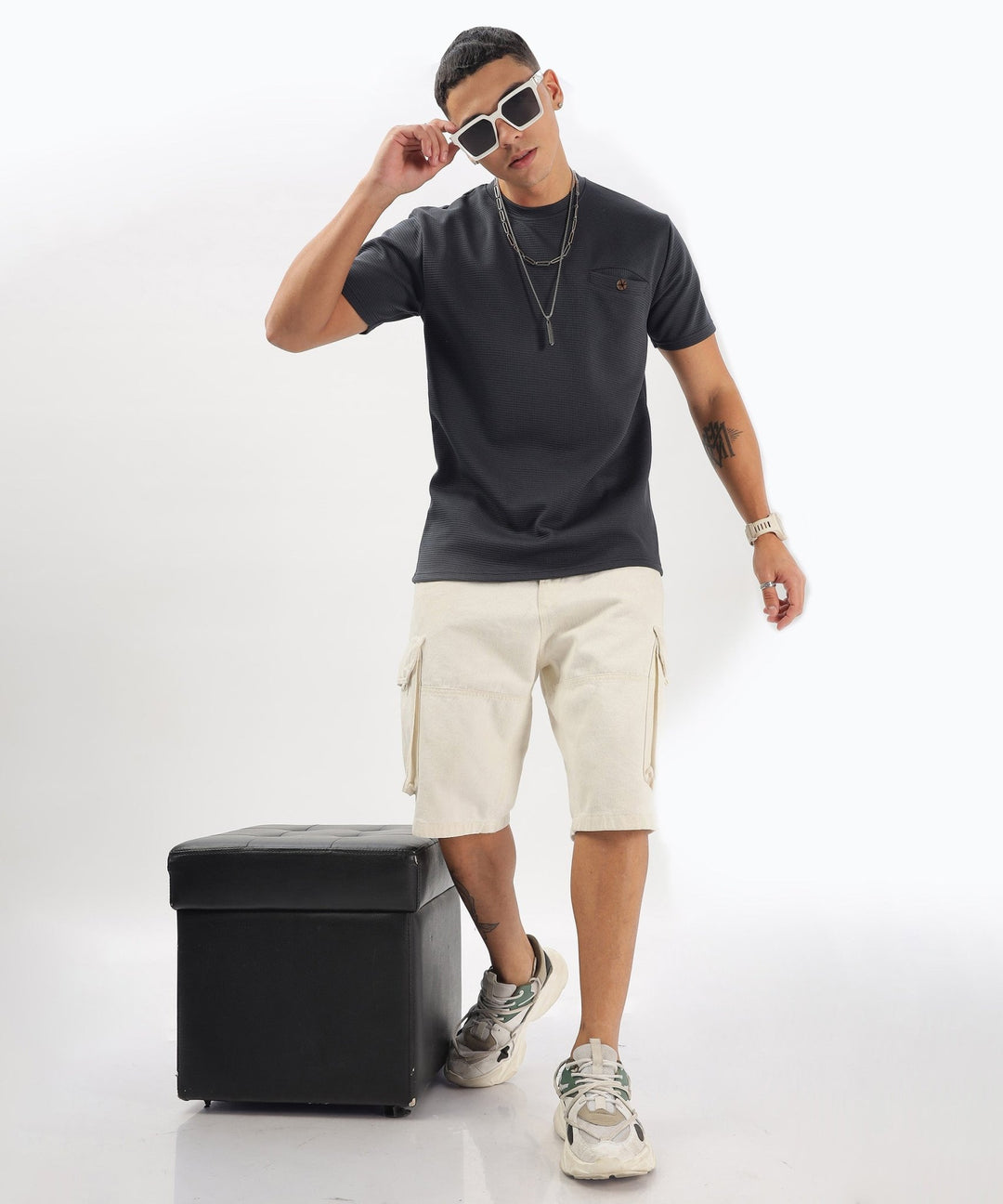 Men's Solid Regular Fit T-Shirt