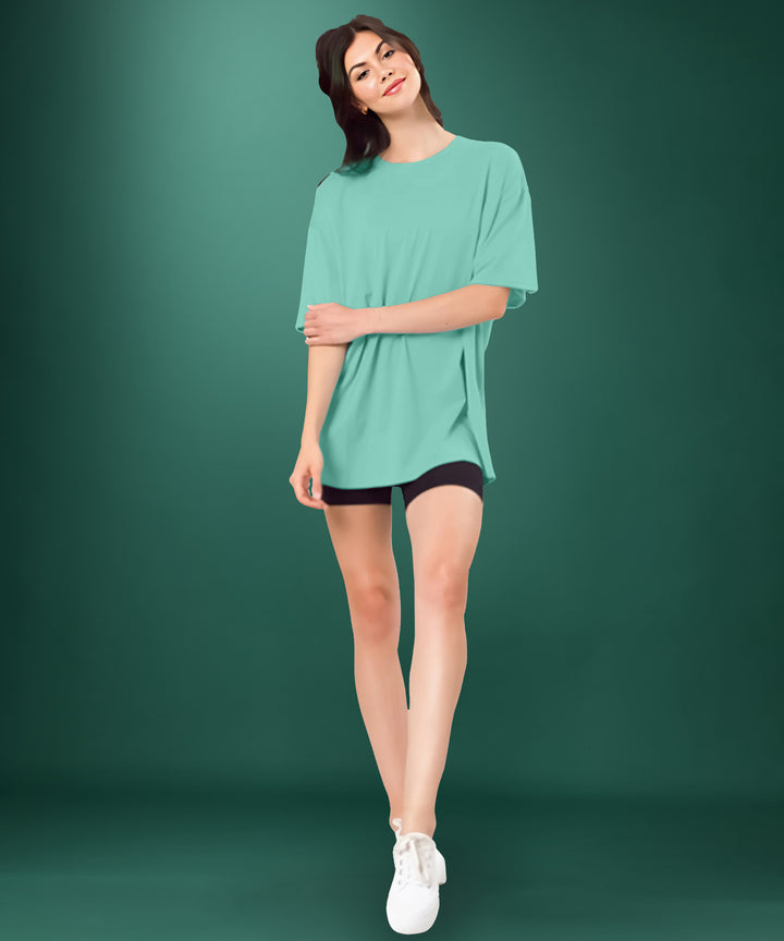 Teal Womens Oversized Tshirt