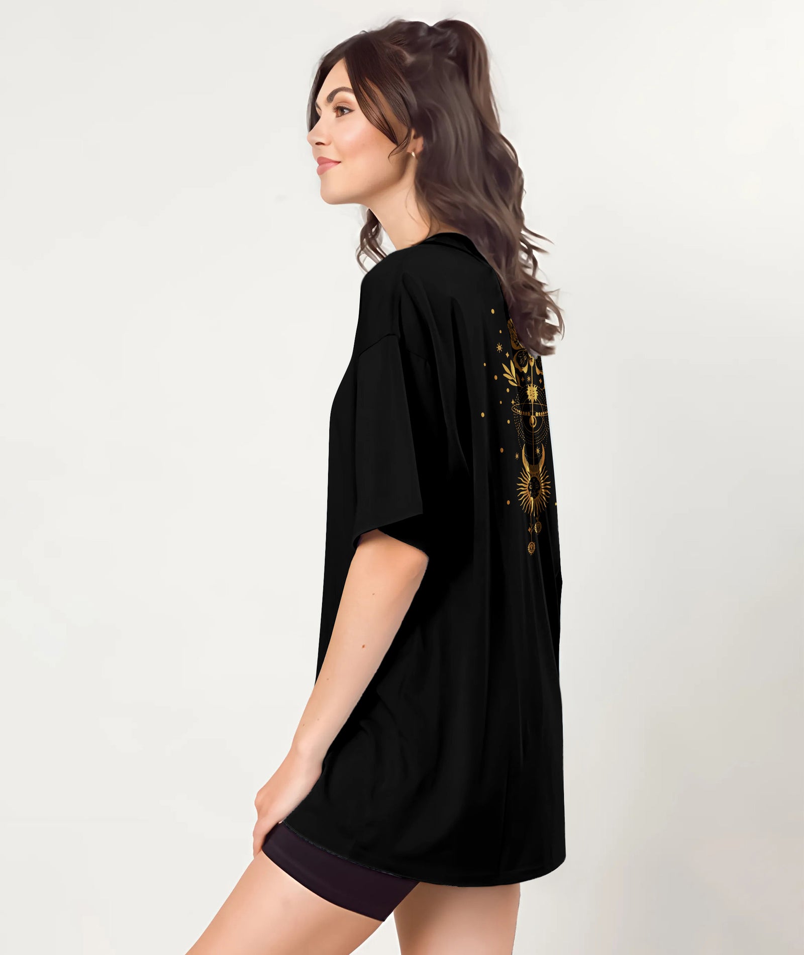 Black Womens Oversized Tshirt