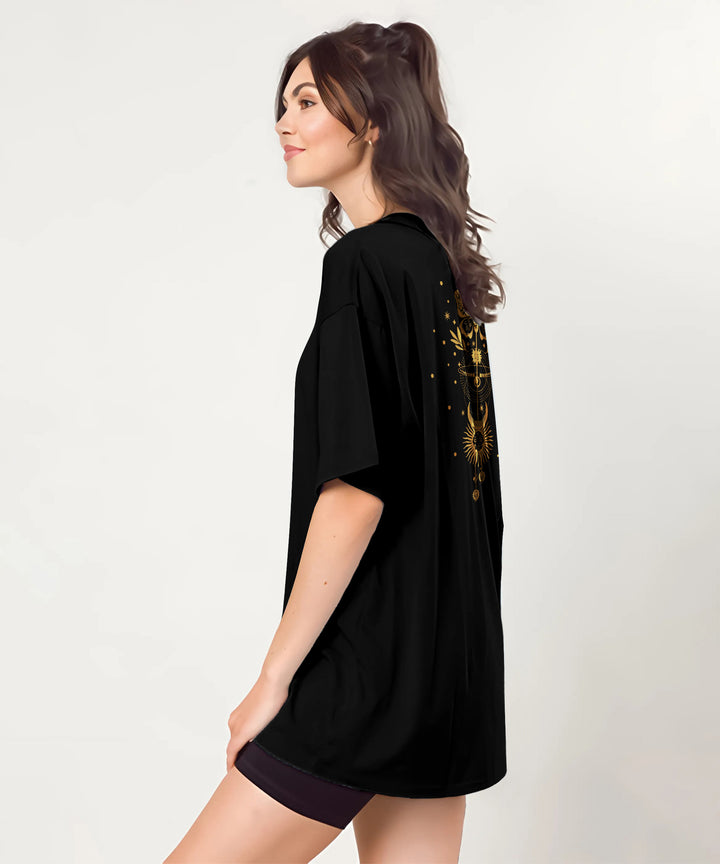 Black Womens Oversized Tshirt