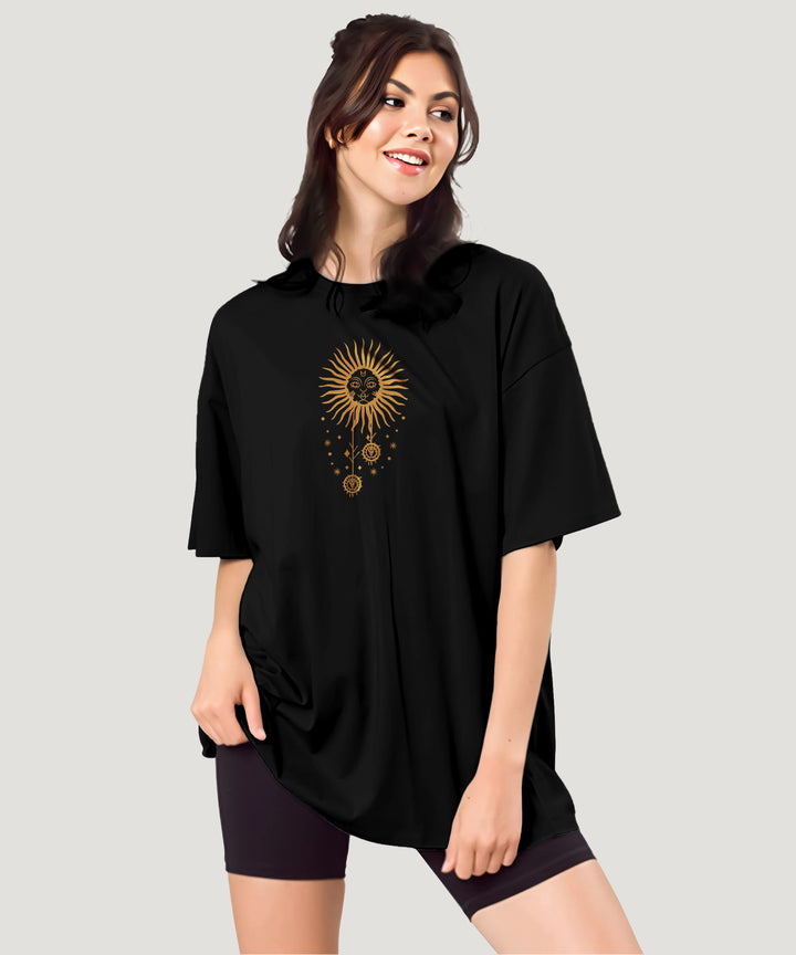 Black Womens Oversized Tshirt
