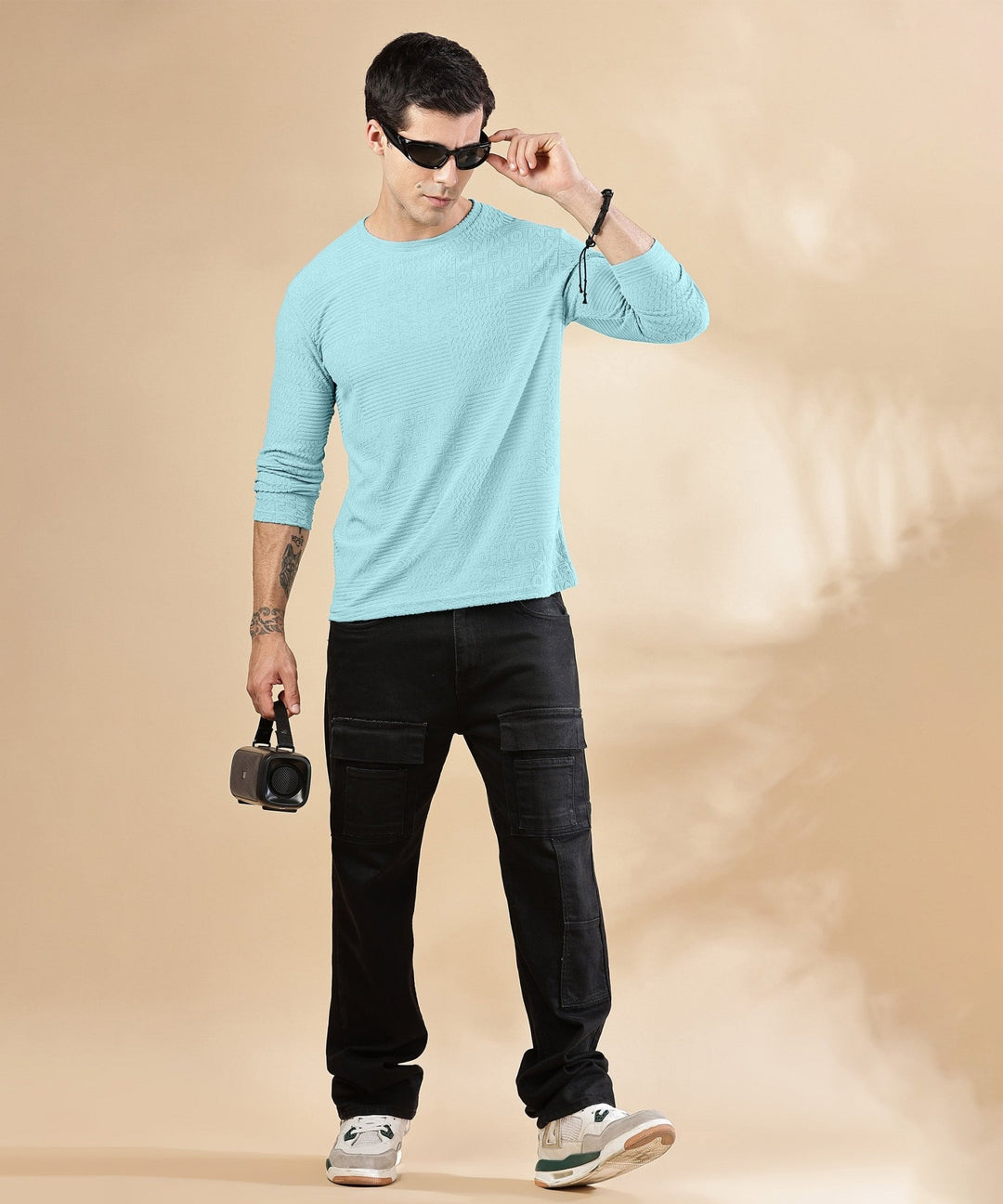 Men's Full Sleeve Polycotton T-Shirt
