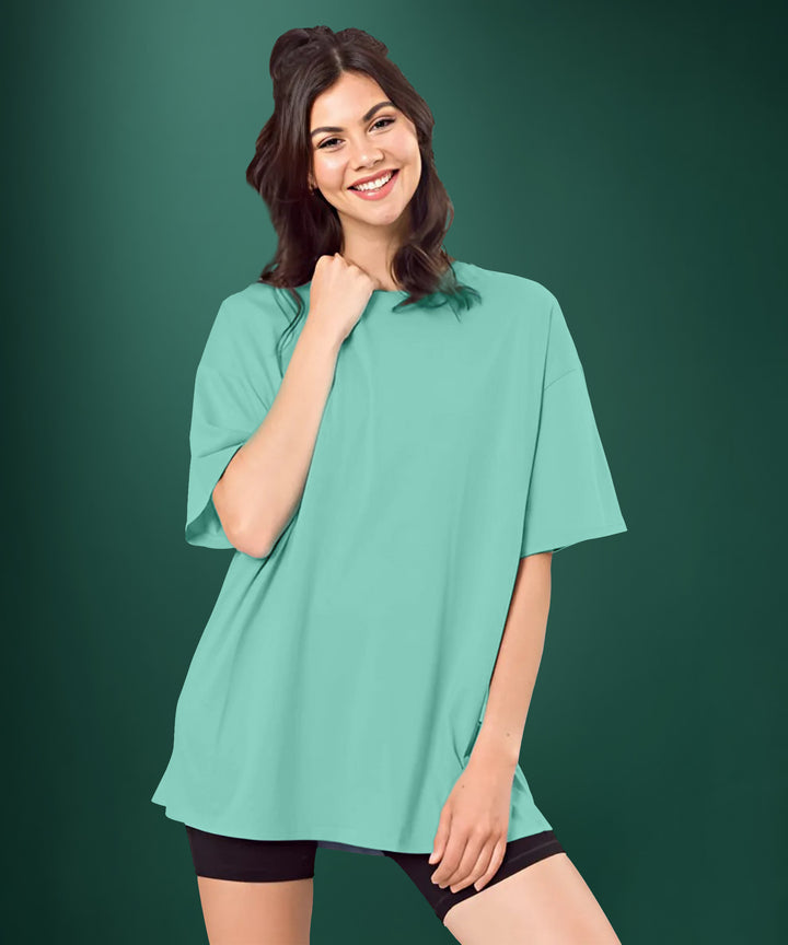 Teal Womens Oversized Tshirt