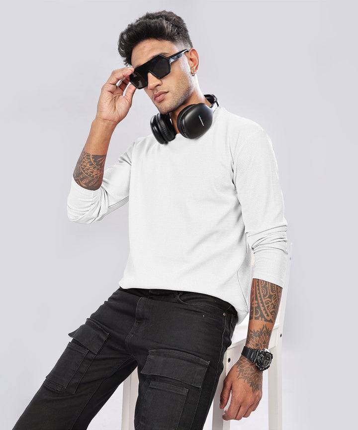 Men’s Regular Fit Polyblend Long Sleeve T-Shirt