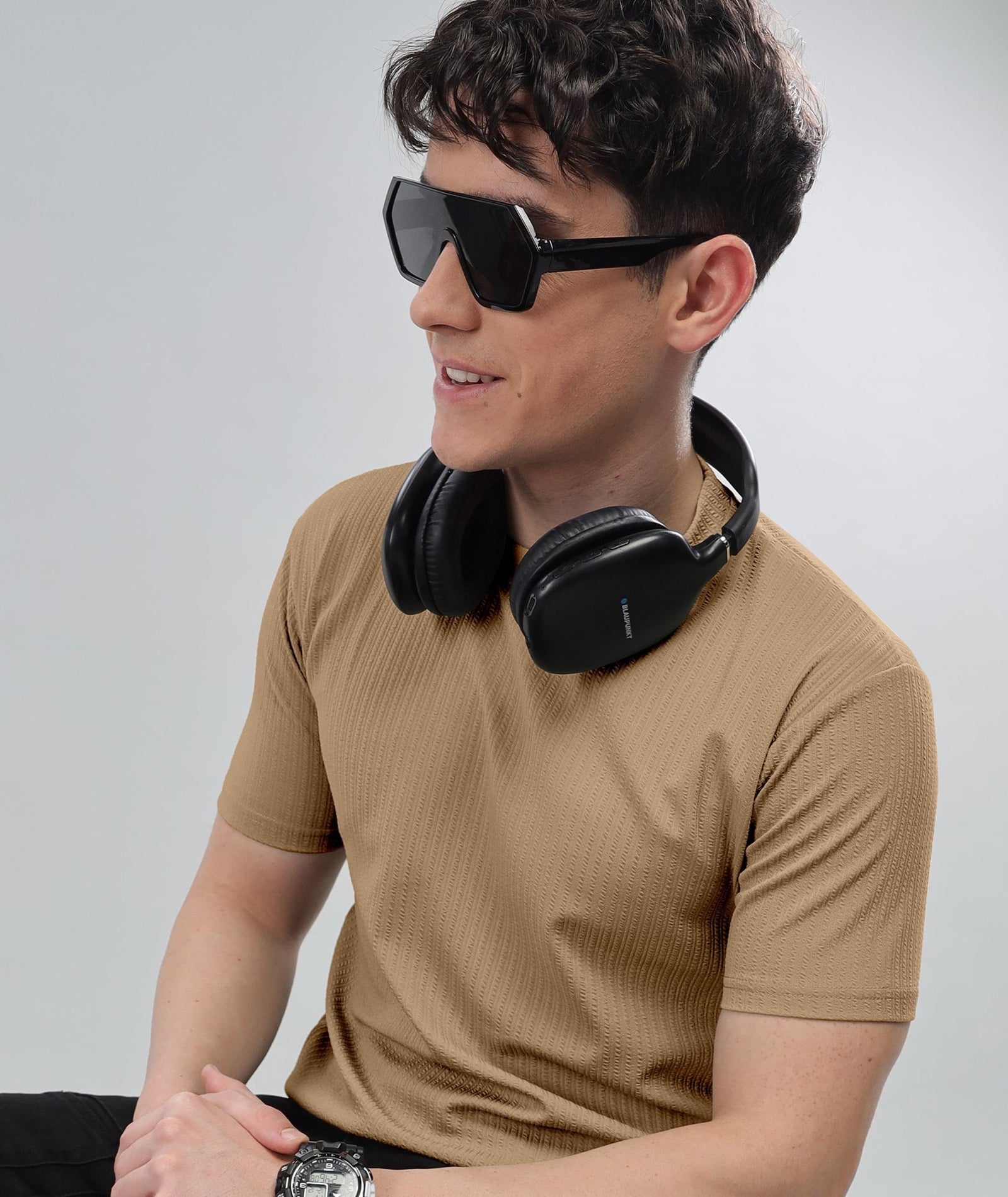 Men's Poly cotton Half Sleeve Solid T-Shirt