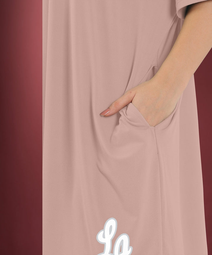 Womens Oversized Drop Shoulder T-Shirt with Side Pockets