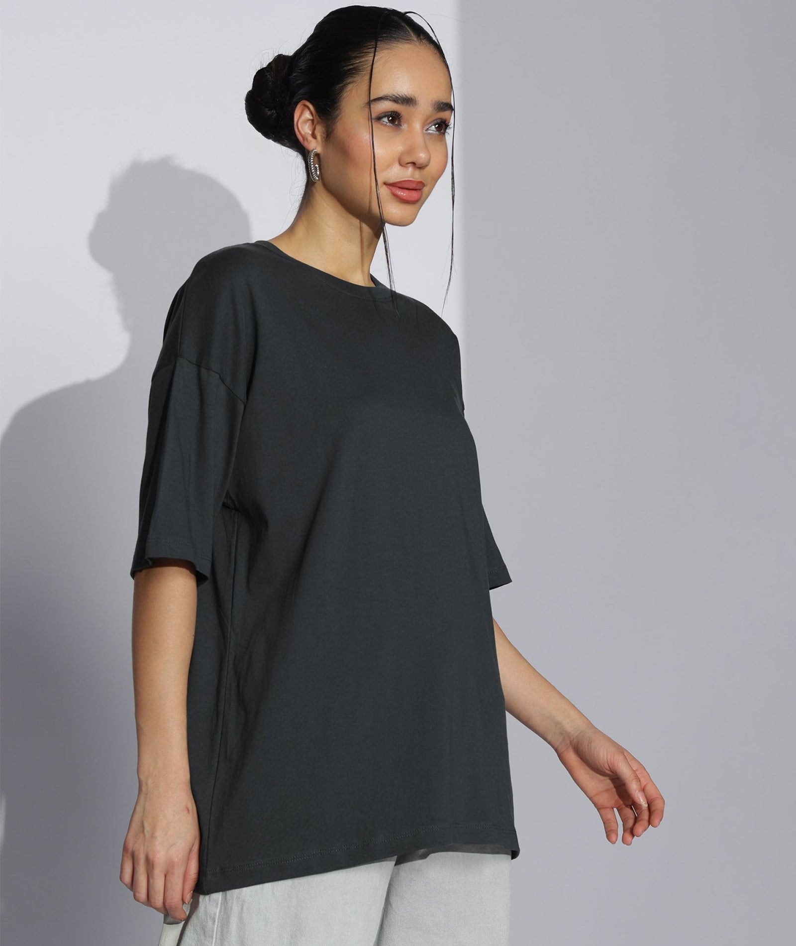 Womens Super Oversized Tshirt | Black