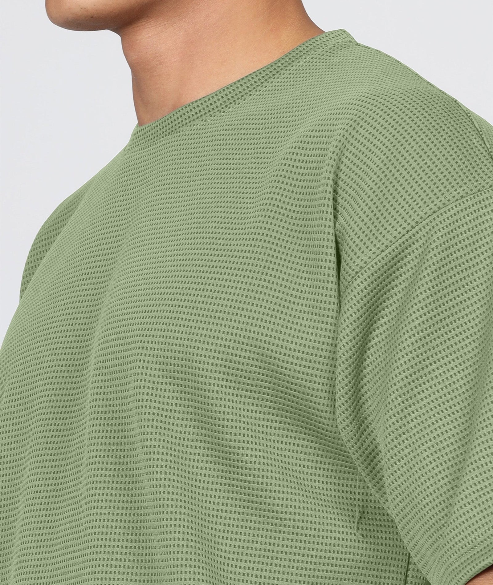 Men's Oversized Dotted Drop Shoulder T-Shirt