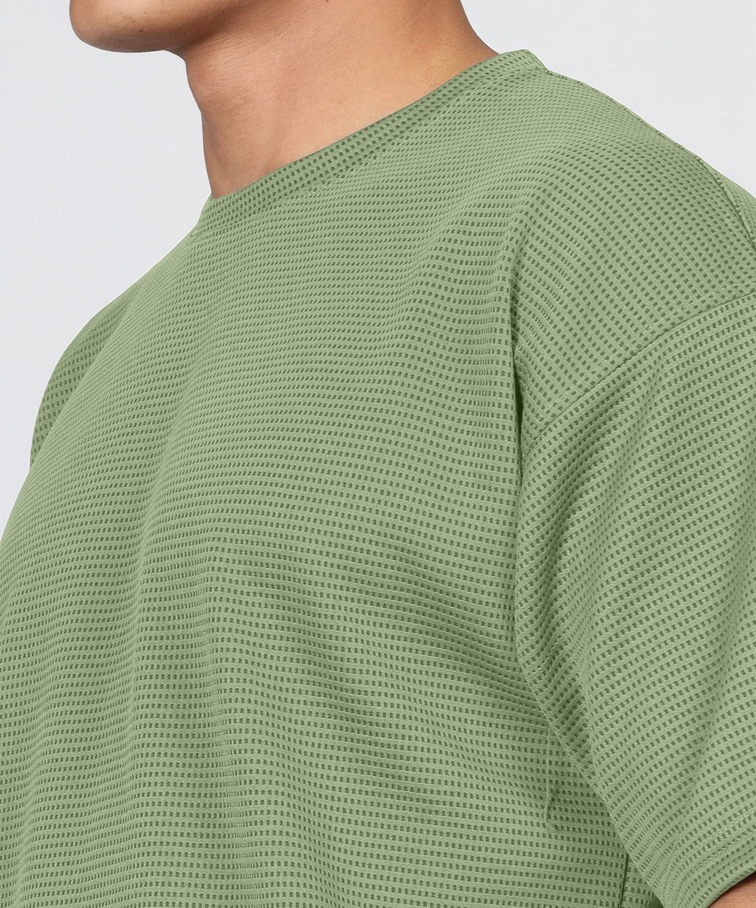 Men's Oversized Dotted Drop Shoulder T-Shirt