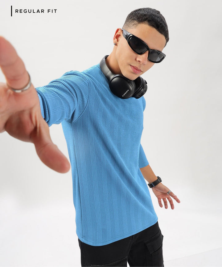 Men's Solid Full Sleeve Regular Fit T-Shirt