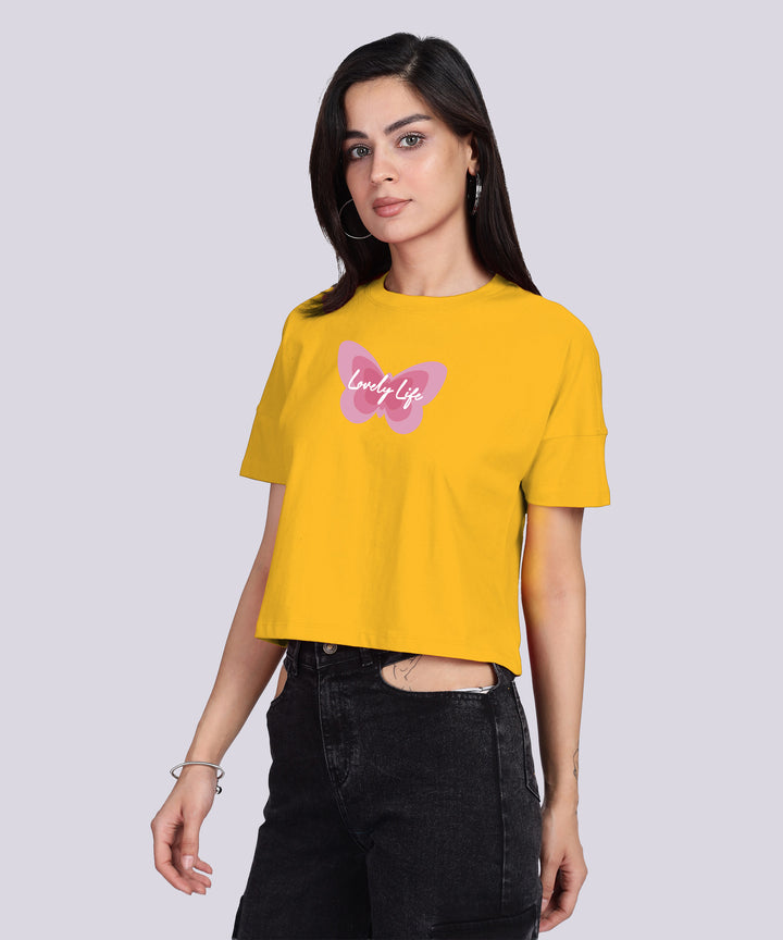 Womens Printed Half Sleeve T-shirt