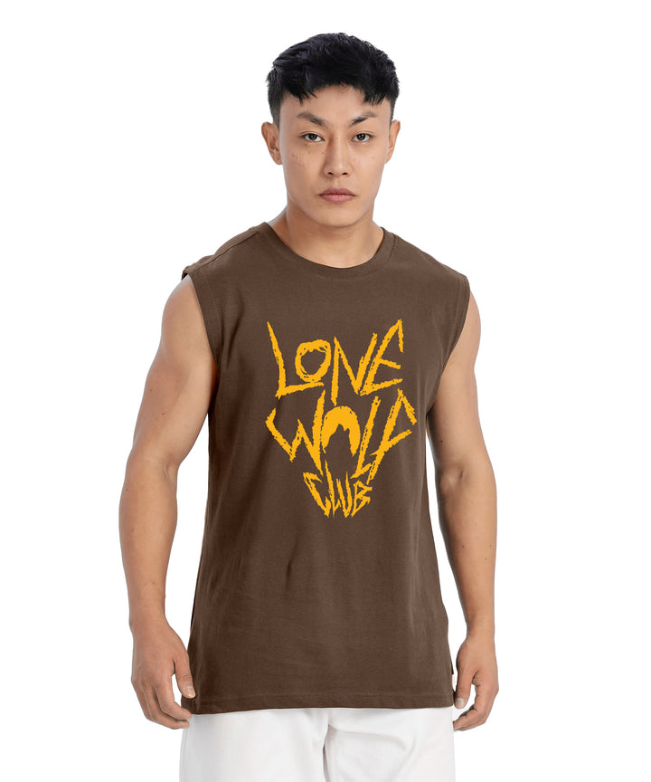 Brown Mens Relaxed Fit Tshirt