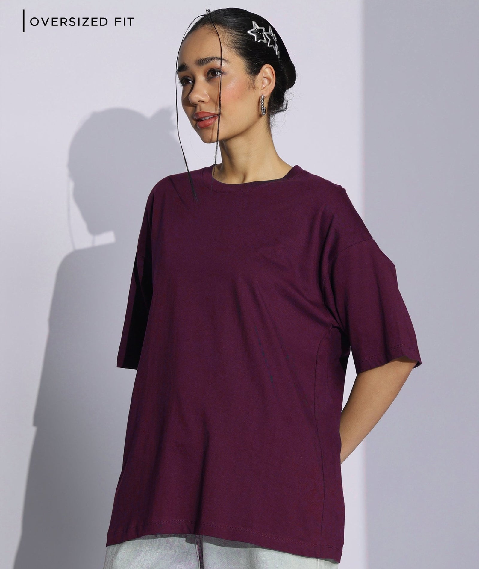 Womens Super Oversized Tshirt | Maroon