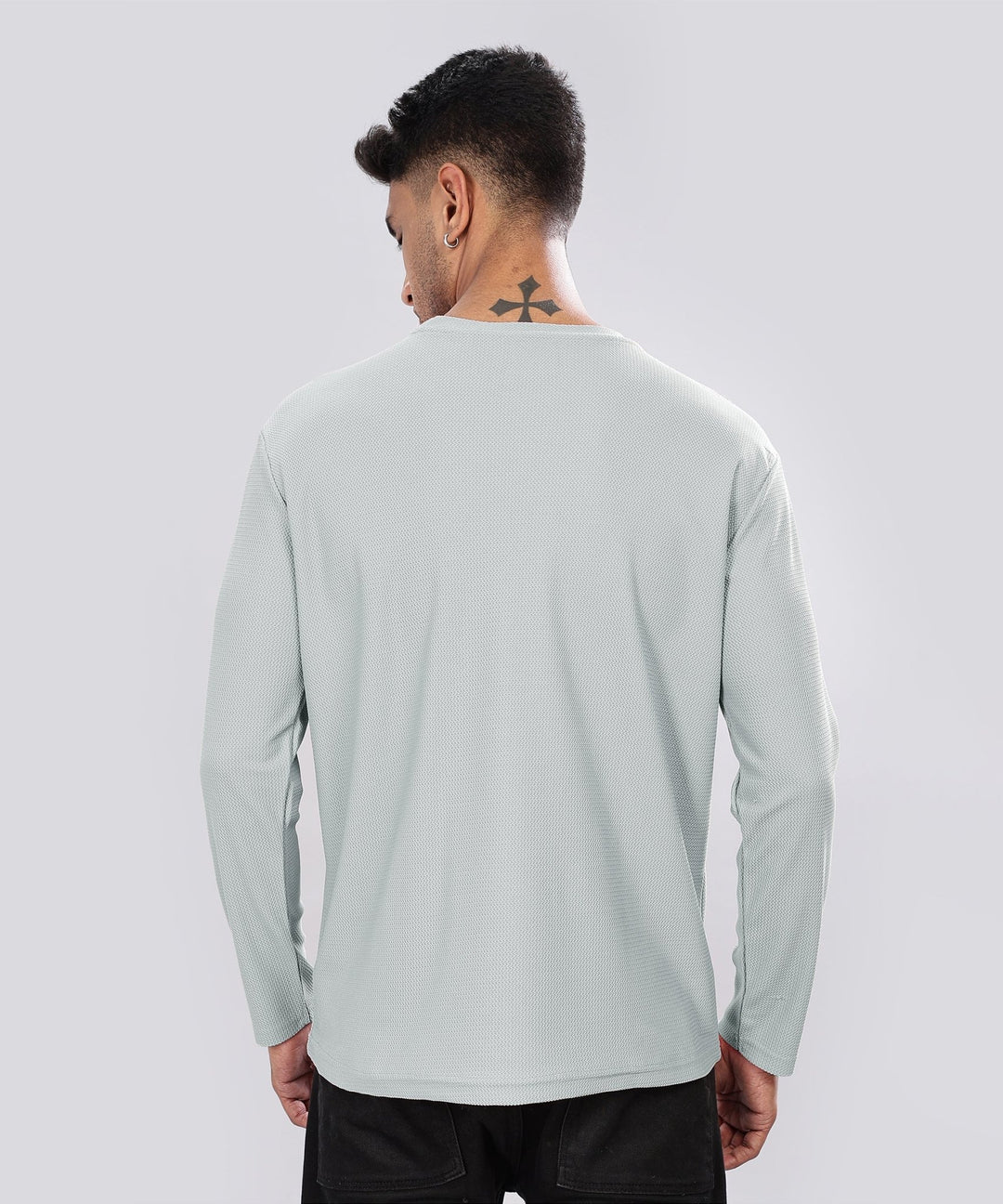 Men’s Regular Fit Polyblend Long Sleeve T-Shirt